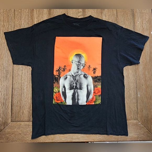 2Pac Hip Hop Front Graphic T-Shirt Men's Size XL - Picture 6 of 6